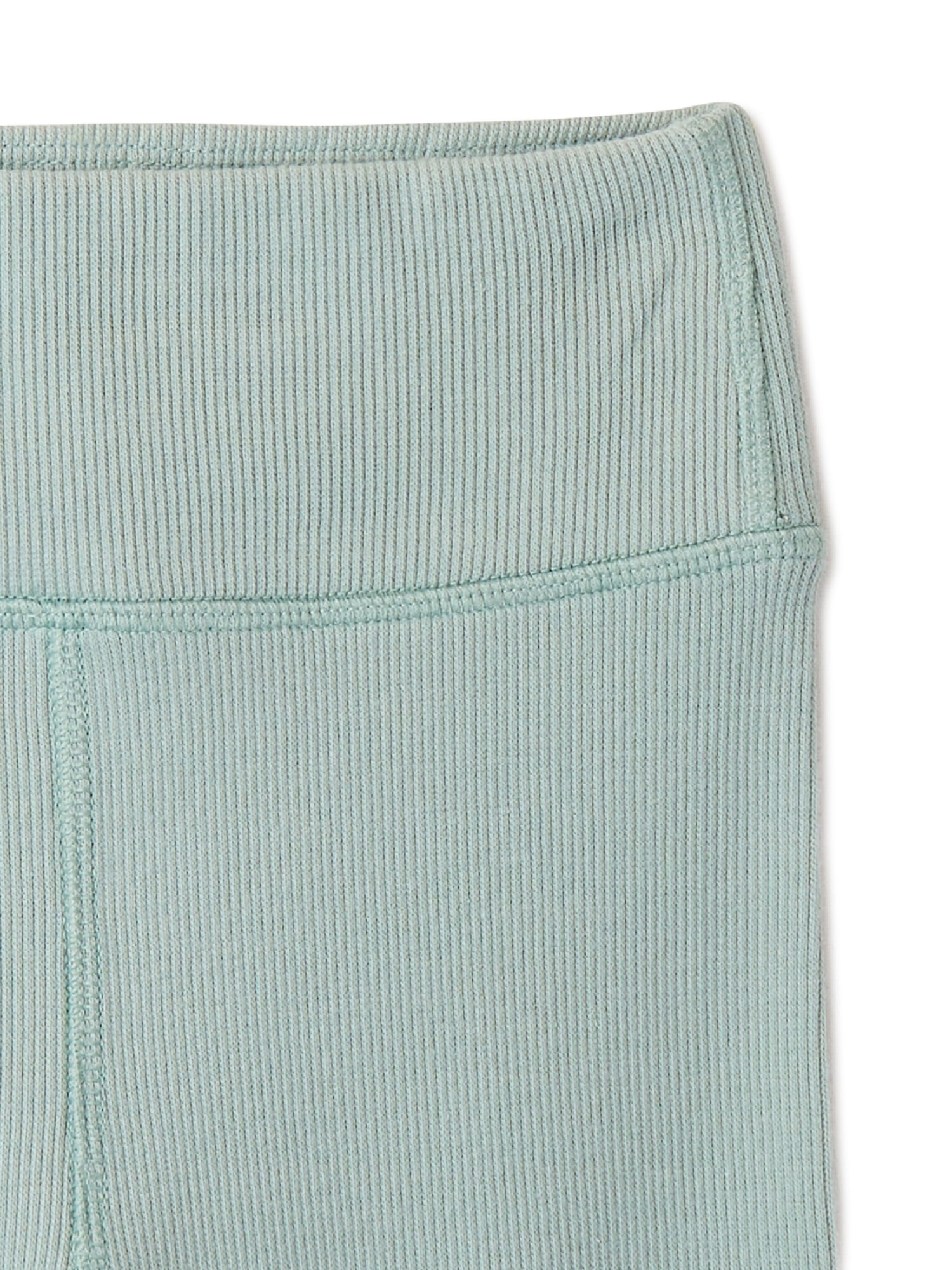 Wonder Nation Girls Ribbed Bike Shorts, 2-Pack, Sizes 4-18 & Plus