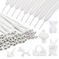 thumbnail image 1 of Globos retorcidos KUULBELA 260 de látex blanco, 100 unidades, 1 of 9