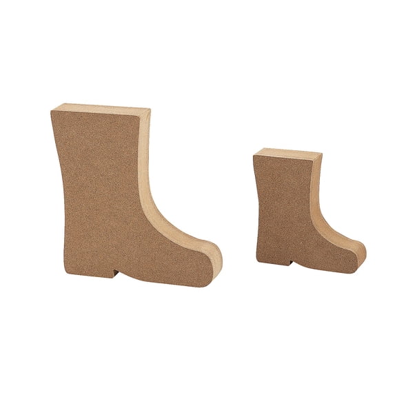 DIY Unfinished Wood Rain Boots - 8 Pc.