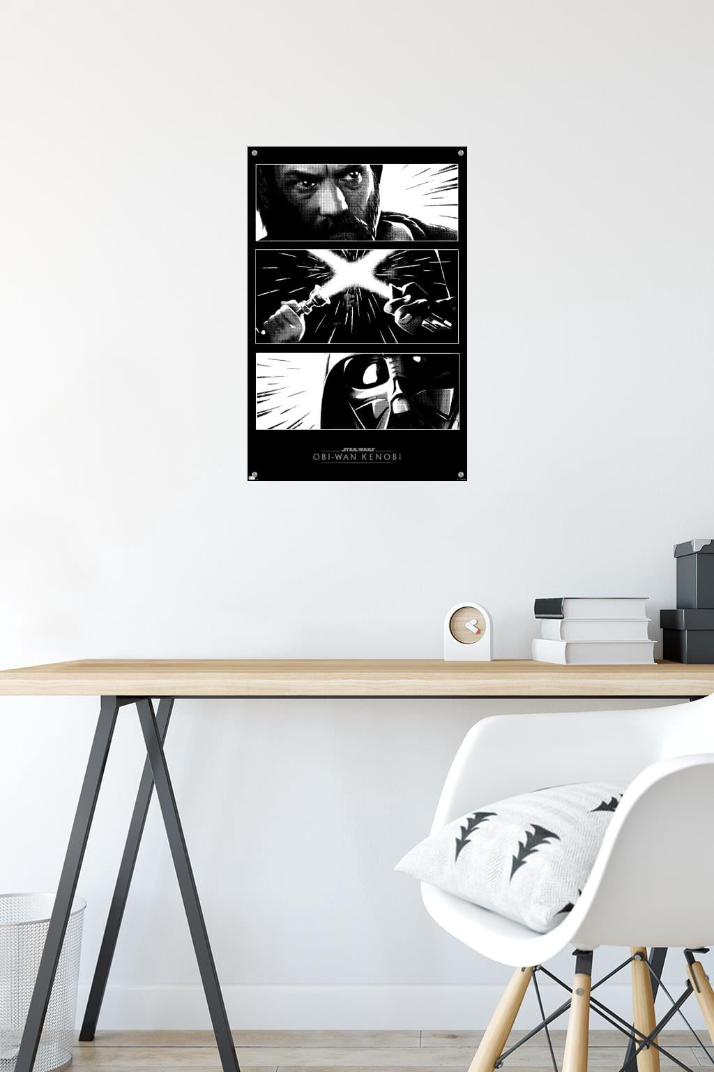 Star Wars: Obi-Wan Kenobi - Panels Wall Poster with Push Pins, 14.725" x 22.375"
