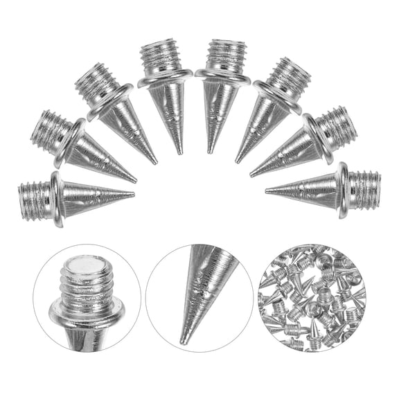 TABLZONE 110Pcs Steel Metal Track Spikes Replacement Cones for Running Shoes and Jumping Cleats