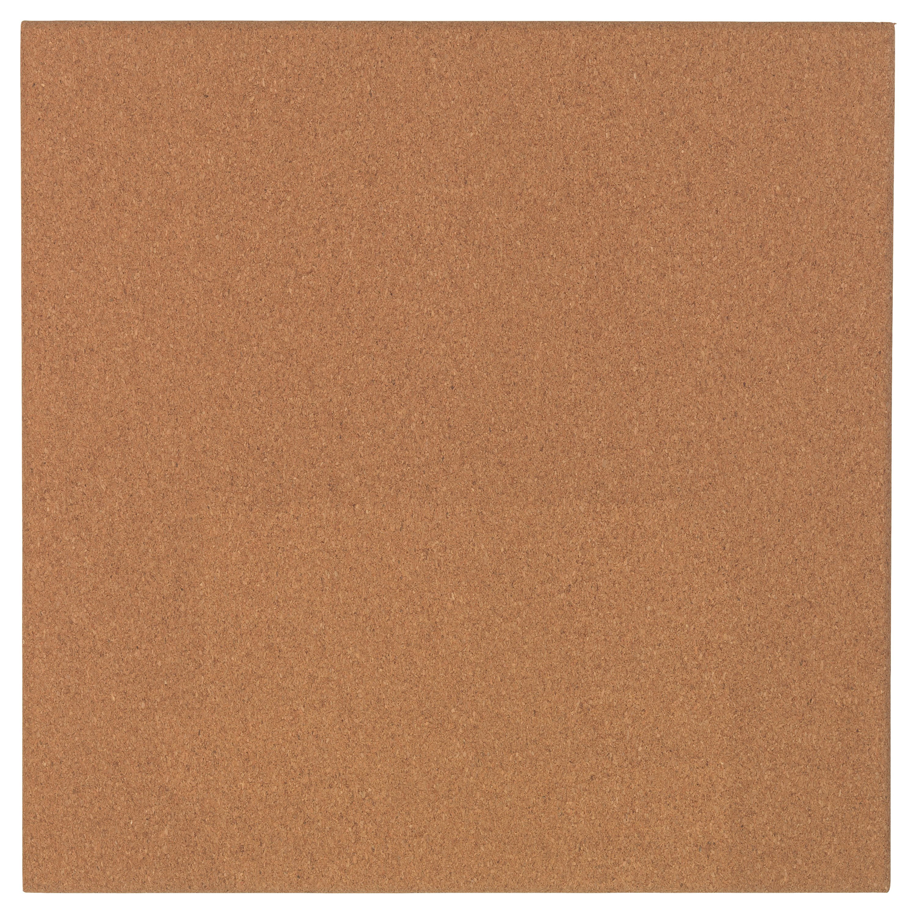 Quartet Cork Tiles Package of Four 12" Squares Dark Brown Natural Self Healing 