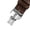Brown Dark - Silver, variant on 18mm Tan Brown Leather Watch Band Men Deployment Clasp Watch Strap Soft Handmade Wristband Quick Release Replacement Gold Butterfly Buckle, Vintage Gift for Father's Day Dad Son Husband