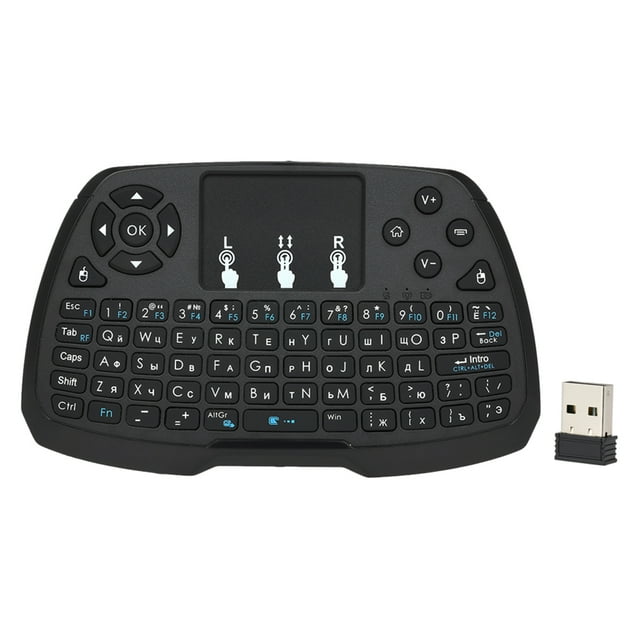 Amdohai Russian Version 2.4GHz Wireless Keyboard Touchpad Mouse Handheld Remote Control for Android TV BOX Smart TV PC Notebook