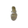 thumbnail image 3 of Adrianna Papell Women's Leslie Gold Mosaic Lame Sandal 8, 3 of 3