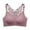 Purple, variant on Women's Comfortable Summer Ice Silk Large Back Large Chest Show Small No Steel Ring Bra Bras for Women, Size L