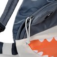 thumbnail image 4 of Firefly! Outdoor Gear Finn the Shark Sling Backpack, Navy and Gray, 3 Liter, Kids Backpack, 4 of 13