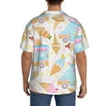 thumbnail image 5 of Gaeub Icecream Truck Men's Lapel Short Sleeve Shirt, Relaxed Fit Shirt, Soft and Breathable for Outdoors Party Travel - XX-Large, 5 of 7