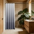 thumbnail image 4 of Djiypn Shower Curtain, Cloth Gradient Shower Curtain Set with 12 Hooks, Washable Fabric Shower Curtain, Rustic Farmhouse Bathroom Shower Curtain, 72x72 Inches, Gray, 4 of 7