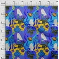 thumbnail image 3 of oneOone Polyester Spandex Blue Fabric Halloween Diy Clothing Quilting Fabric Print Fabric By Yard 56 Inch Wide, 3 of 4