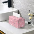 thumbnail image 5 of ZUXONGSY Cute Cat Tissue Box Covers PU Leather Rectangular Tissue Box Holder with Buckle Facial Paper Organizer Waterproof Tissue Cover Bedroom Office Desk Accessories, 5 of 7