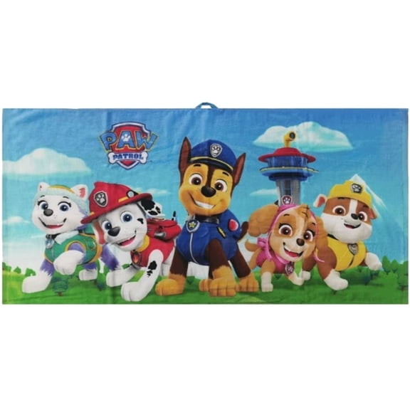 Franco Kids Paw Patrol Bath/Pool/Beach Towel, Cotton 27 in x 54 in