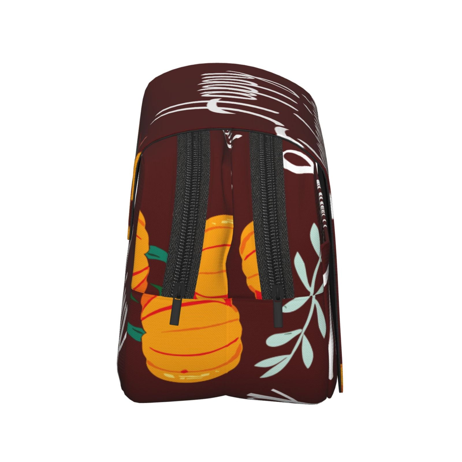 Rateoe Happy Thanksgiving Pattern Double Clamshell Pen Case, Storage Organizer with Two Zipper Compartments– Holds Up to 50 Pencils & Pens