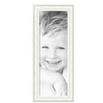 thumbnail image 2 of ArtToFrames 13" x 38" Majestic White Picture Frame, 13x38 inch Silver Wood Poster Frame (WOM-5198),  Pack, 2 of 7