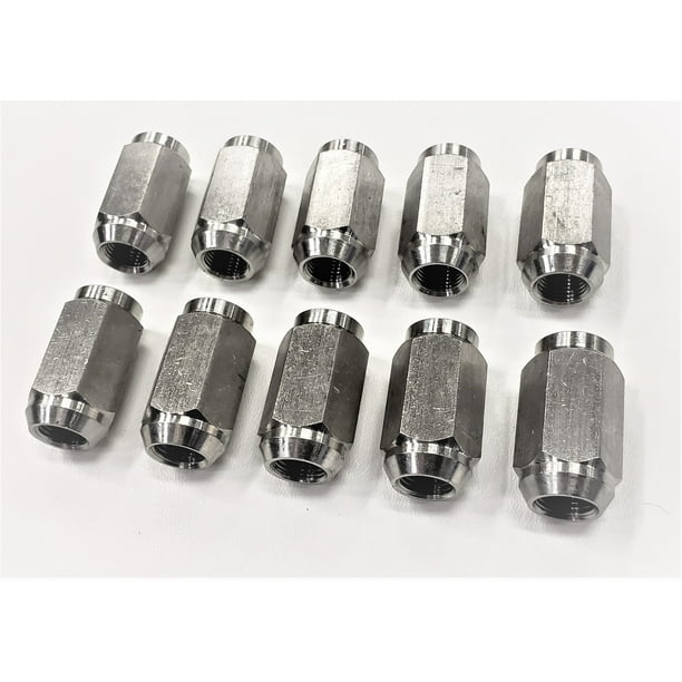 Ten (10) Pack Solid 304 Stainless Steel 1/220 Lug Nuts For Trailer