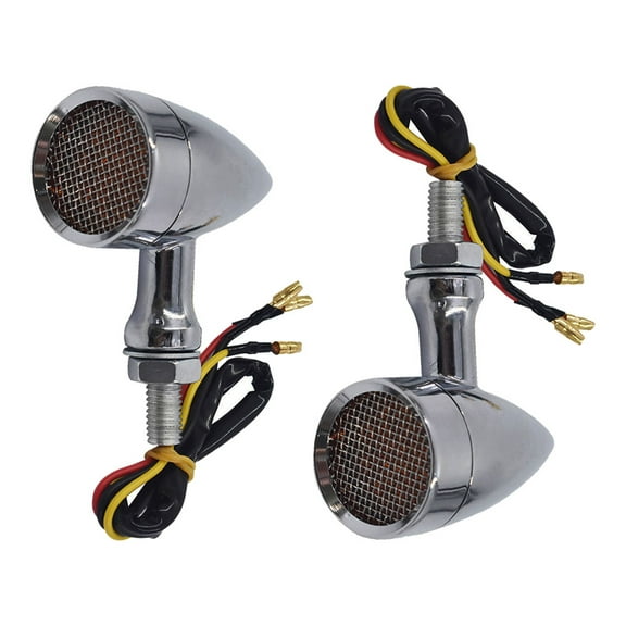 LED Turn Signal Lights Chrome Replacement for Sportster-XL-1200-883-Iron