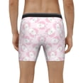 thumbnail image 5 of Mens Underwear, Happy Cute Rabbit Love Pink Mens Underwear Boxer Briefs, Soft Breathable Underwear Long Leg For Men, 5 of 8