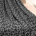 thumbnail image 3 of Black Leopard Print Blanket,Comfortable Soft Flannel Throw Blanket,All Season,Warm Lightweight Blankets for Sofa Bed Couch Living Room Chair,30"x40", 3 of 4
