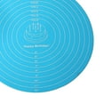 thumbnail image 7 of Confectionery And Pastry Multi-function Cooking Pad Round Silicone 30cm - Blue, 7 of 7