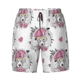 thumbnail image 4 of Lsque Mens Swim Trunks Cartoon Poodle Dog Pattern - Bathing Suit Compression Liner - Beach Swim Shorts Swimwear - (S-3XL) - Stretch Quick Dry -XX-Large, 4 of 9
