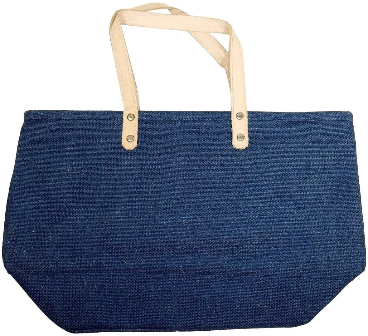 Jute tote bags with leather handles wholesale deals