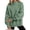 Green #015, variant on Mock Neck Sweatshirt Women Oversized Turtleneck Pullover Long Sleeve Casual Drop Shoulder Tops Fleece Sweater with Thumb Hole XL