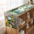 thumbnail image 6 of Table Runners 90 Inches Long Dress Scarves, Colorful Floral Spring Farmhouse Coffee/Dining/Kitchen Table Runner for Living Room, Daisy Green Forest Pastoral 13x90 Inch, 6 of 9