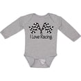 thumbnail image 3 of Inktastic I Love Racing Boys or Girls Long Sleeve Baby Bodysuit, 3 of 5