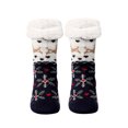 thumbnail image 2 of Lilgiuy Women Christmas Holiday Socks Casual Warm Winter Cozy Slipper Socks Fuzzy Socks with Plus Size and Anti-Slip Bottom, 2 of 2