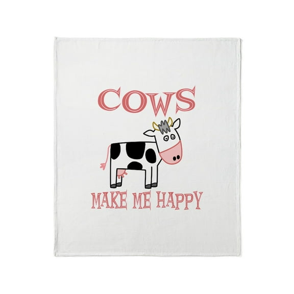 CafePress - Cows Throw Blanket - Soft Fleece Throw Blanket, 50"x60" for All Ages