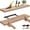 Natural Oak, variant on Ballucci 16" Floating Shelves for Wall, 3-Pack with Invisible Brackets, 6" Deep, Black