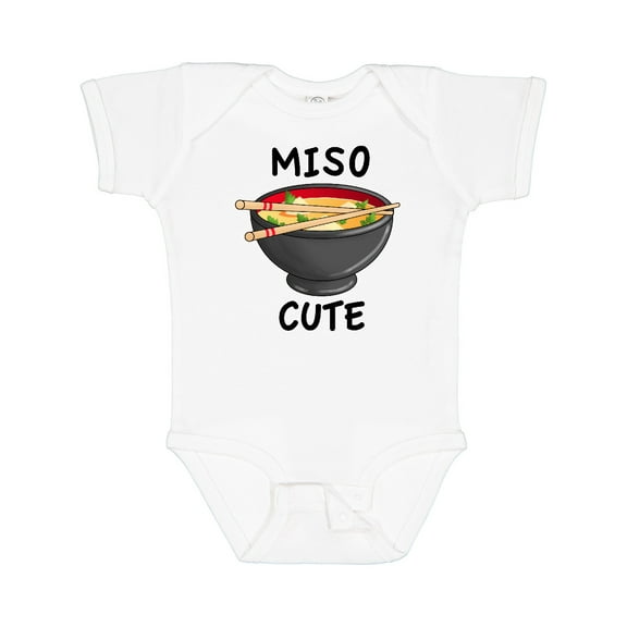 Inktastic Miso Cute with Miso Soup Boys or Girls Baby Bodysuit