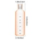 thumbnail image 3 of Vaso De Agua De Plástico Botella de agua portátil de plástico naranja con medidor de tiempo, hermética, 750 ml, para preparar té (1 unidad) Rkxzt, 3 of 8