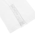 thumbnail image 5 of vigerkar Capri Leggings for Women Lace Trim Yoga Pants High Waisted Tummy Control Cropped Leggings Workout Compression Pant White, 3XL, 5 of 6