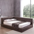 thumbnail image 4 of Homylin Upholstered Bed PU Sofa Bed Twin Full Size Bed Frame, 4 of 7