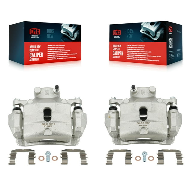 CMX Front Disc Brake Caliper Assembly Left Right Side (Driver Passenger) Kit for Car Hyundai Sonata KBC-100215