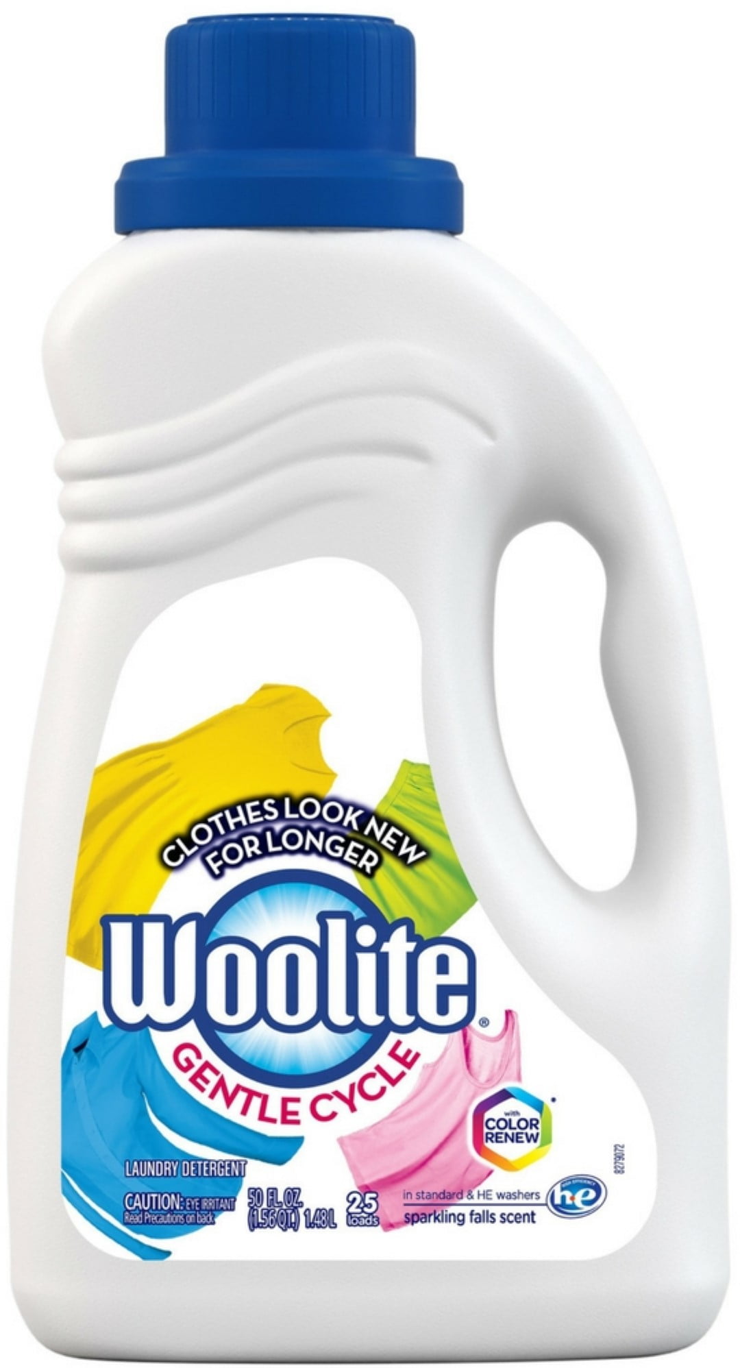3 Pack - Woolite GENTLE CYCLE Liquid Laundry Detergent, With Color Renew, HE & Regular Washers 50 oz