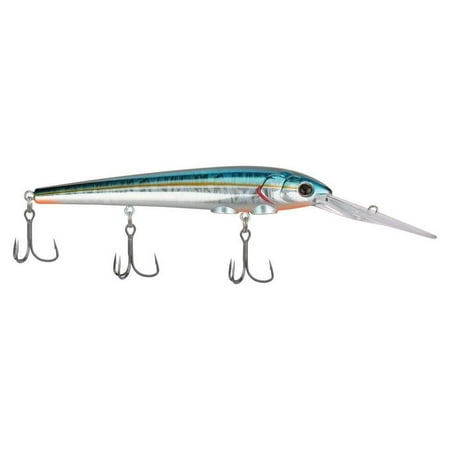Berkley Deep Hit Stick Fishing Lure Slick Blue Alewife 3/4 oz 4.75in Wide Aggressive Tail Action and Beefier Profile Equipped with Sharp Fusion19 Hook