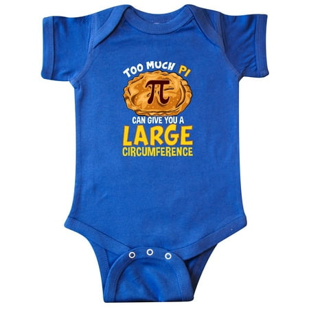 

Inktastic Pi Day Too Much Pie Gift Baby Boy or Baby Girl Bodysuit
