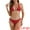 Red, variant on DARING DIVA Women's Cozy Triangle Halter Bikini Sets X-Small Roes Red