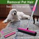thumbnail image 4 of Multi-function telescopic carpet and floor sweeper, cleaning tool for removing dust and pet hair (pink), 4 of 4