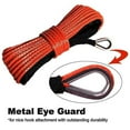 thumbnail image 2 of 15M 6mm Winch Rope Trailer String Line Cable Synthetic Towing Rope With Hook Car Emergency String 7700lbs For ATV UTV Truck Boat ,Great Compatibility, 2 of 7