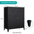 thumbnail image 3 of MIIIKO Metal Locker with 2 Doors, Metal Storage Sideboard Accent Cabinets for Kitchen, Pantry, Home Office and Garage, 3 of 7