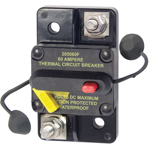VCB60 12/24 12 VOLT Circuit Breaker 60A DC WATERPROOF W IGNITION PROTECTION 