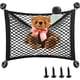 thumbnail image 2 of Red de almacenamiento para asiento de coche, bolsa de red para maletero de coche con 4 Uds. De ganchos y 4 Uds. De tornillos para asiento de coche, Camping, coche, RV, 45x25CM, 2 uds., 2 of 5