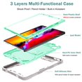 thumbnail image 2 of Dteck Case for Apple iPad Air 4th Generation 10.9-inch,iPad Pro 11" 2nd Gen 2020 Released,Shockproof Rubber Case Hybrid Hard Kickstand Protective Cover without Screen Film,Green, 2 of 6