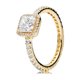 thumbnail image 4 of 2024 New 18K Gold Plated 925 Silver Ring Zircon Sparkling Double Band Heart Finger Ring Women Original Ring Fine Jewelry, 4 of 5