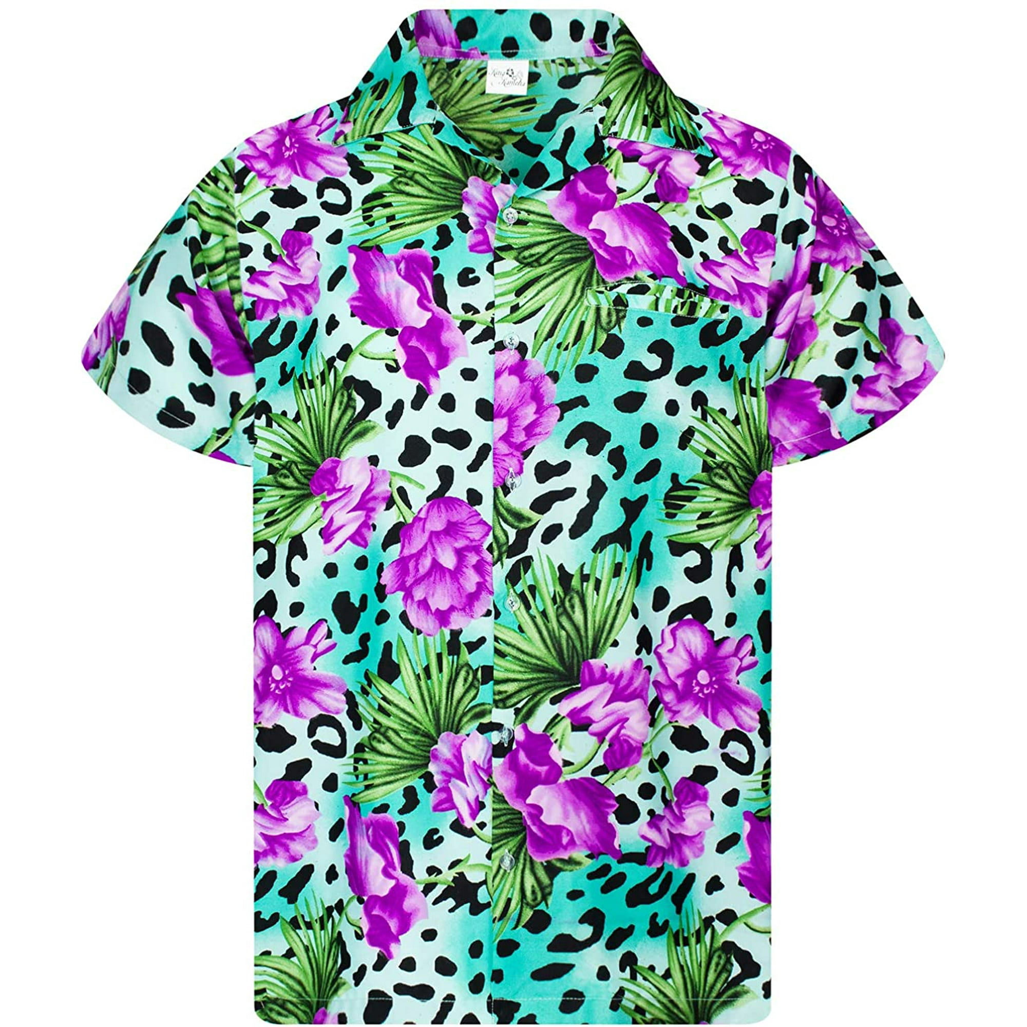 AIMTYD Hawaiian Shirt for Men Funky Casual Button Down Very Loud