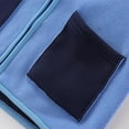 thumbnail image 3 of Eltusu Toddler Boys Fleece Jackets with Pockets, Hooded Warm Stand-up Collar Mid-weight Winter Outerwear Blue Size 5 T, 3 of 8
