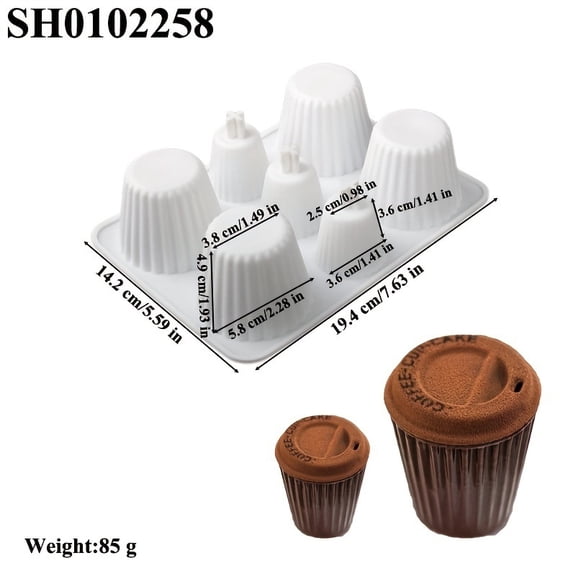 Silicone cake mold striped coffee mug shape mousse chocolate cake baking tools | Essential kitchen baking supplies for party dessert making